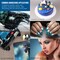 Master Airbrush G222 Multi-Purpose Dual-Action Gravity Feed Airbrush Gun Set for Model Painting, Graphics, Cake & Fine Art - Air Brush Gun Kit with 3 Nozzle Sets (0.2, 0.3, 0.5mm) & 1/3 oz Cup